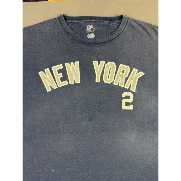 Rare Vintage Y2K New York Yankees Derek Jeter Baseball MLB Sun Faded 3XL Tee - Picture 3 of 16